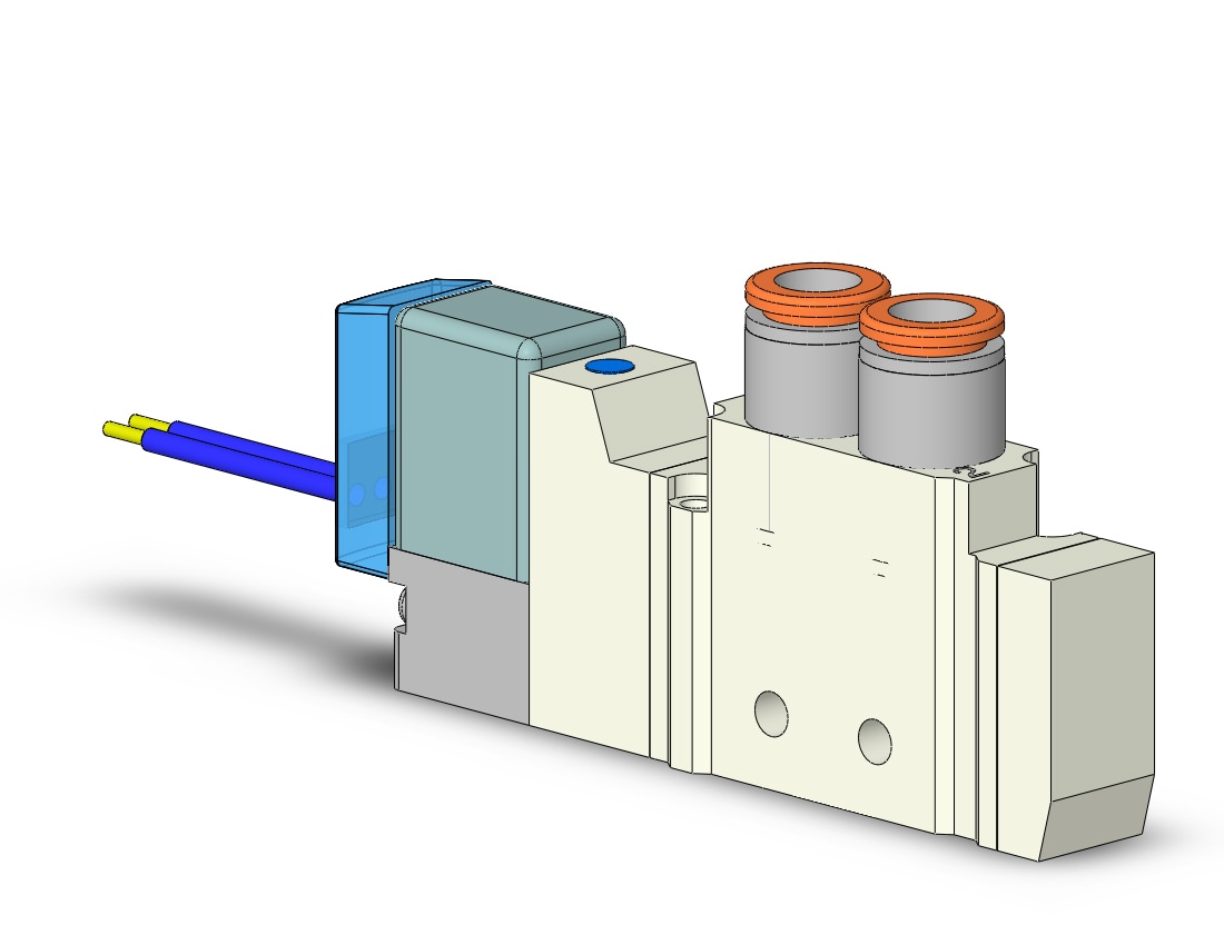 SMC VQZ1120B-5G1-C6 valve, body ported (dc), VQZ1000 VALVE, SOL 4/5-PORT