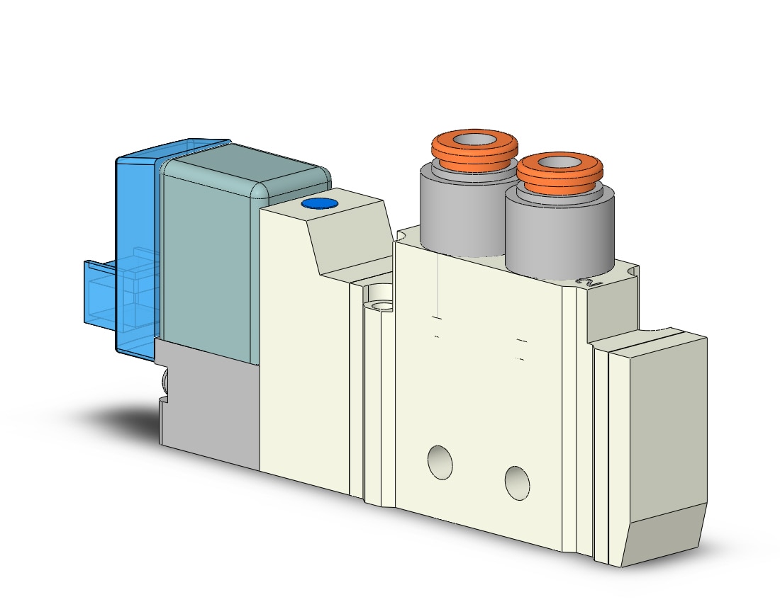 SMC VQZ1121B-5LO1-C4 valve, body ported (dc), VQZ1000 VALVE, SOL 4/5-PORT***