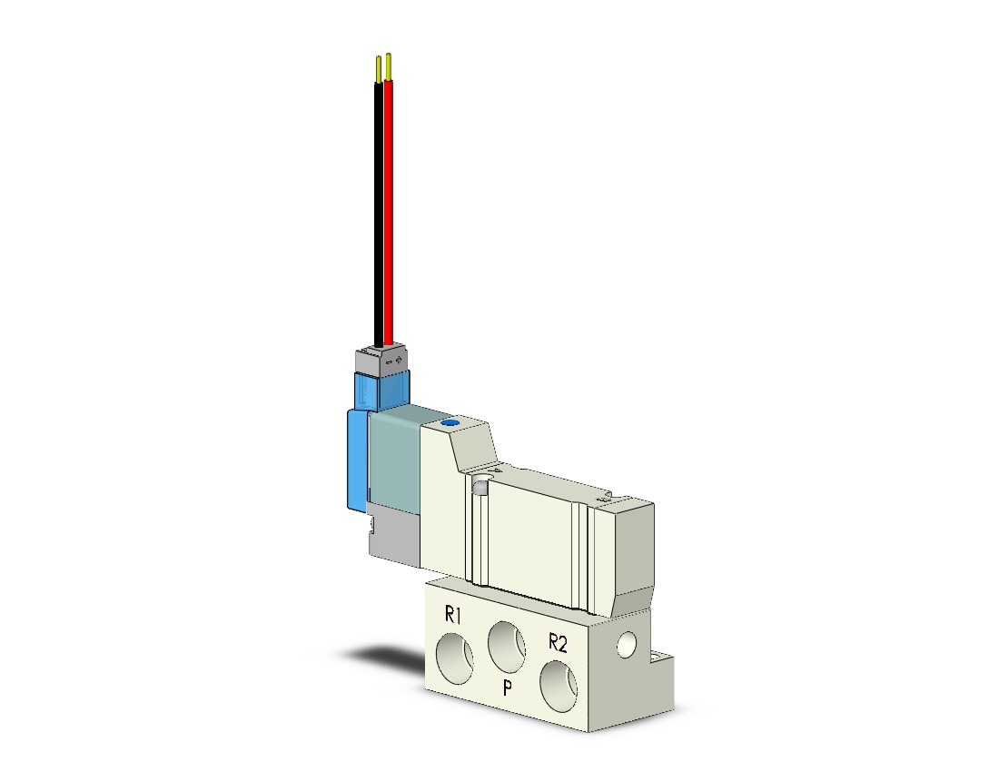 SMC VQZ1150K-6M1-01T valve, base mount (dc), VQZ1000 VALVE, SOL 4/5-PORT***