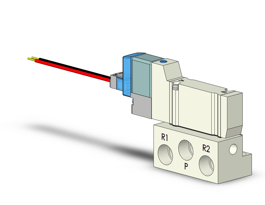 SMC VQZ1151-5L1-01T-Q valve, base mount (dc), VQZ1000 VALVE, SOL 4/5-PORT***