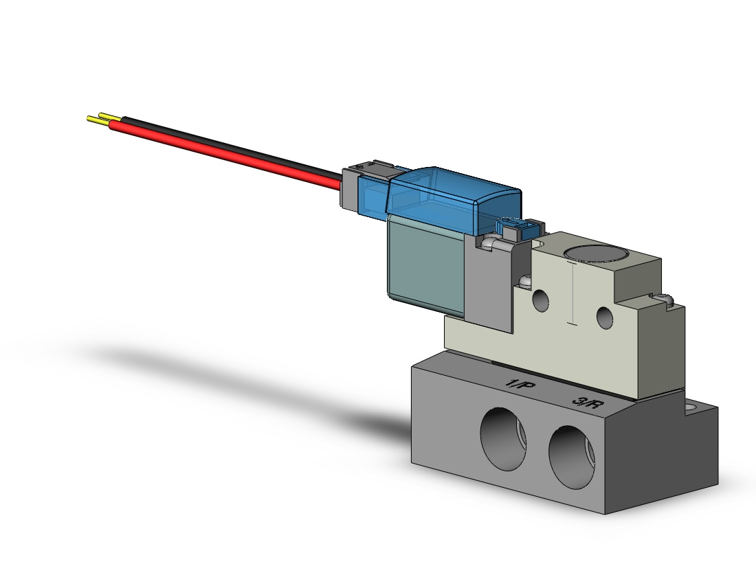 SMC VQZ115K-6L1-01T valve, base mounted (dc), VQZ100 VALVE, SOL 3-PORT***