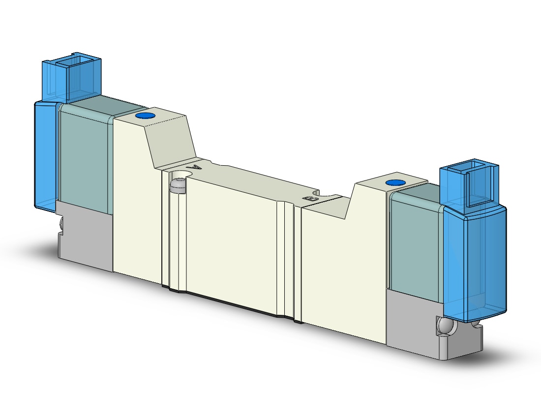 SMC VQZ1351-5MO1 valve, base mount (dc), VQZ1000 VALVE, SOL 4/5-PORT***