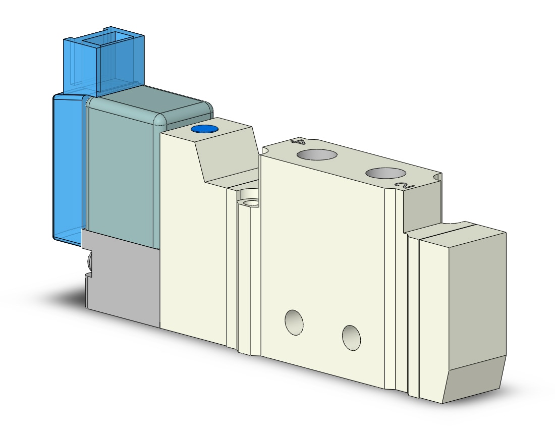 SMC VQZ1820-5MO1-M5 valve, body ported (dc), VQZ1000 VALVE, SOL 4/5-PORT