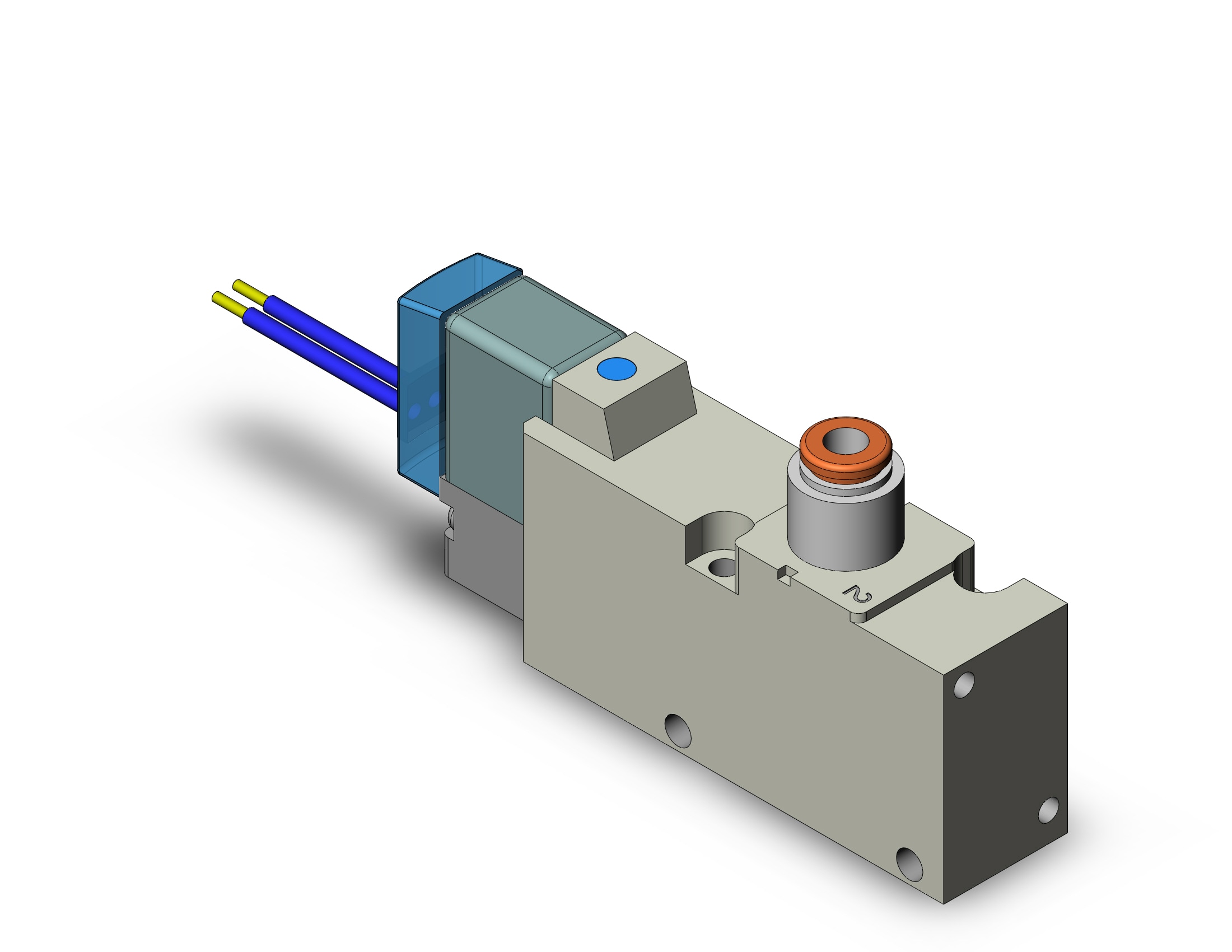 SMC VQZ212-5G1-C4 valve, body ported (dc), VQZ200 VALVE, SOL 3-PORT***