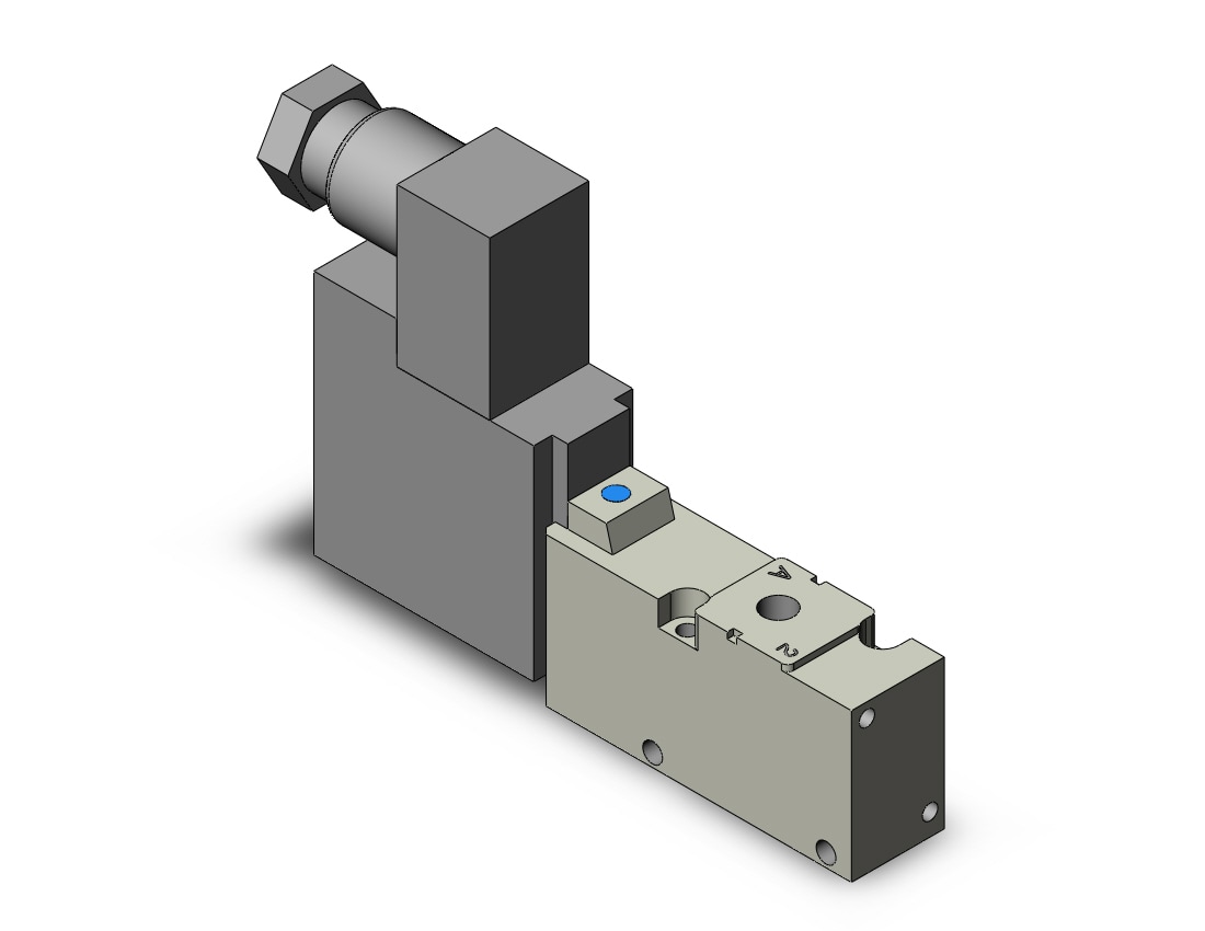 SMC VQZ212-5YZ1-M5T valve, body ported, din (dc), VQZ200 VALVE, SOL 3-PORT***