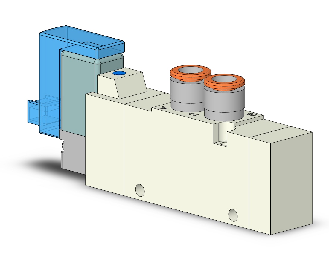 SMC VQZ2120-3LO1-N7T valve, body ported (ac), VQZ2000 VALVE, SOL 4/5-PORT***