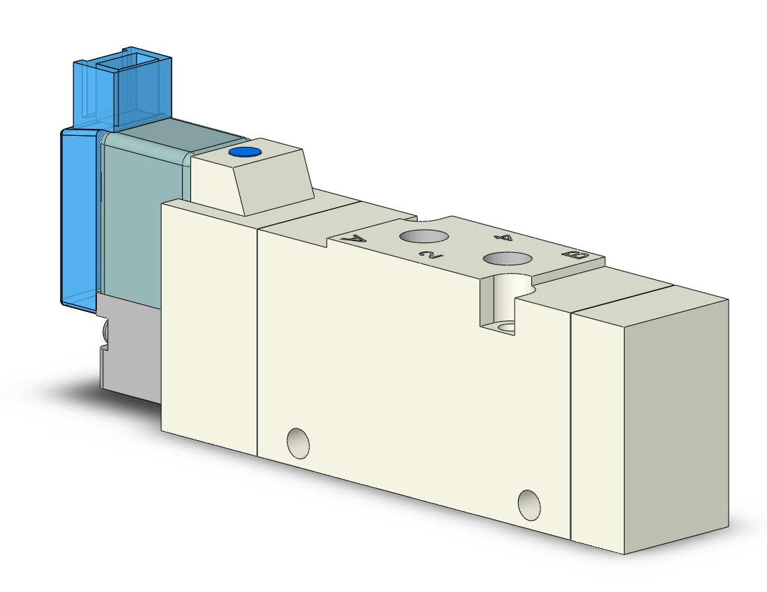 SMC VQZ2120-5MO1-M5 valve, body ported (dc), VQZ2000 VALVE, SOL 4/5-PORT