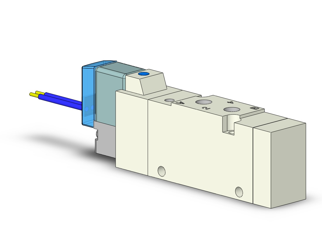 SMC VQZ2120R-5G1-M5 valve, body ported (dc), VQZ2000 VALVE, SOL 4/5-PORT