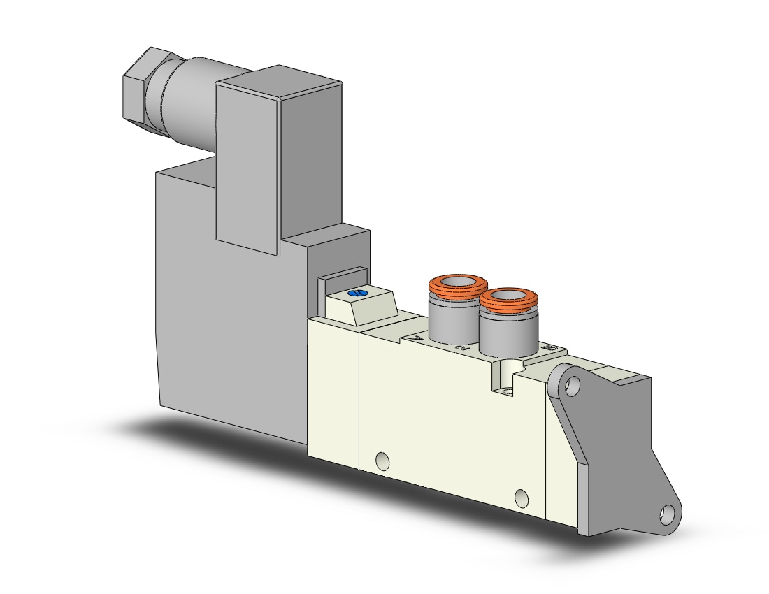 SMC VQZ2121-3YZBW1-C6-F-Q valve, body ported, ip65 (ac), VQZ2000 VALVE, SOL 4/5-PORT