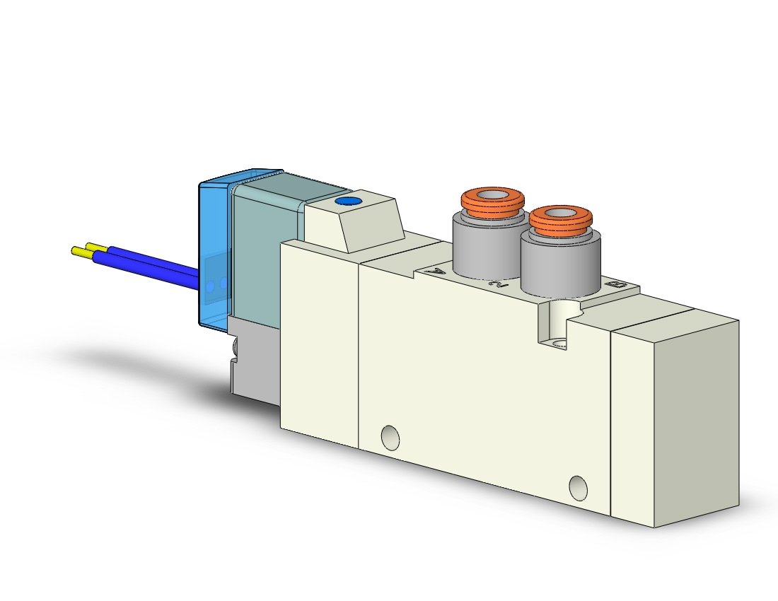 SMC VQZ2121-5G1-C4 valve, body ported (dc), VQZ2000 VALVE, SOL 4/5-PORT