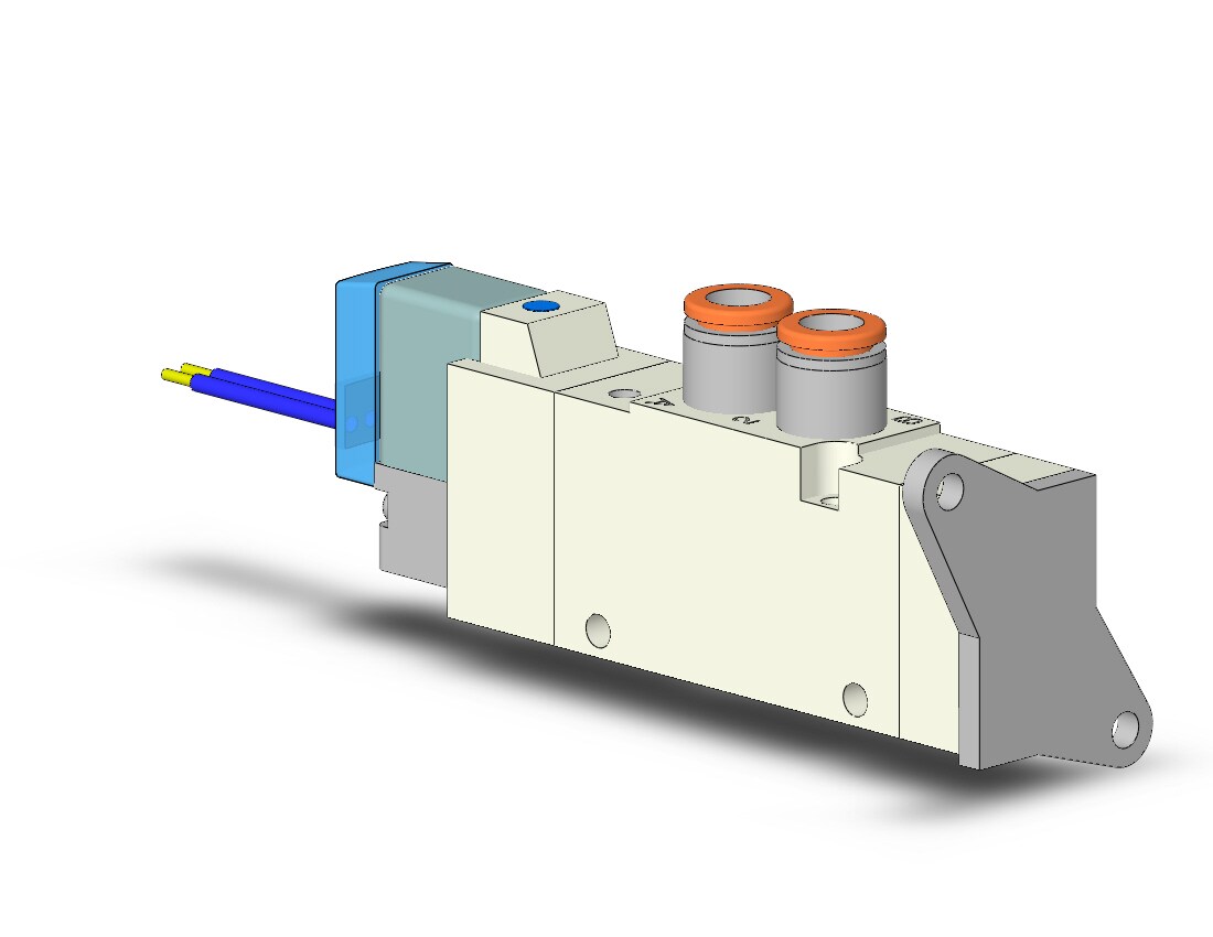 SMC VQZ2121R-5G1-C6-F valve, body ported (dc), VQZ2000 VALVE, SOL 4/5-PORT***