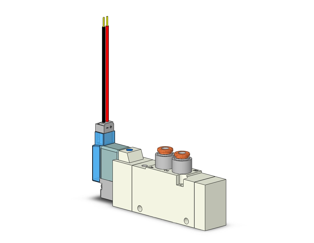 SMC VQZ2121R-5M1-C4 valve, body ported (dc), VQZ2000 VALVE, SOL 4/5-PORT