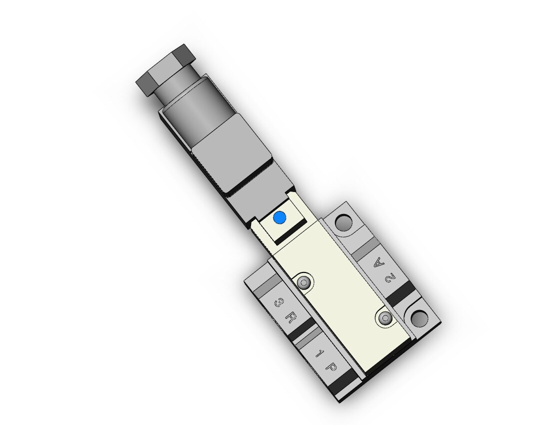 SMC VQZ215-3YZ1-01 valve, base mount, din (ac), VQZ200 VALVE, SOL 3-PORT***