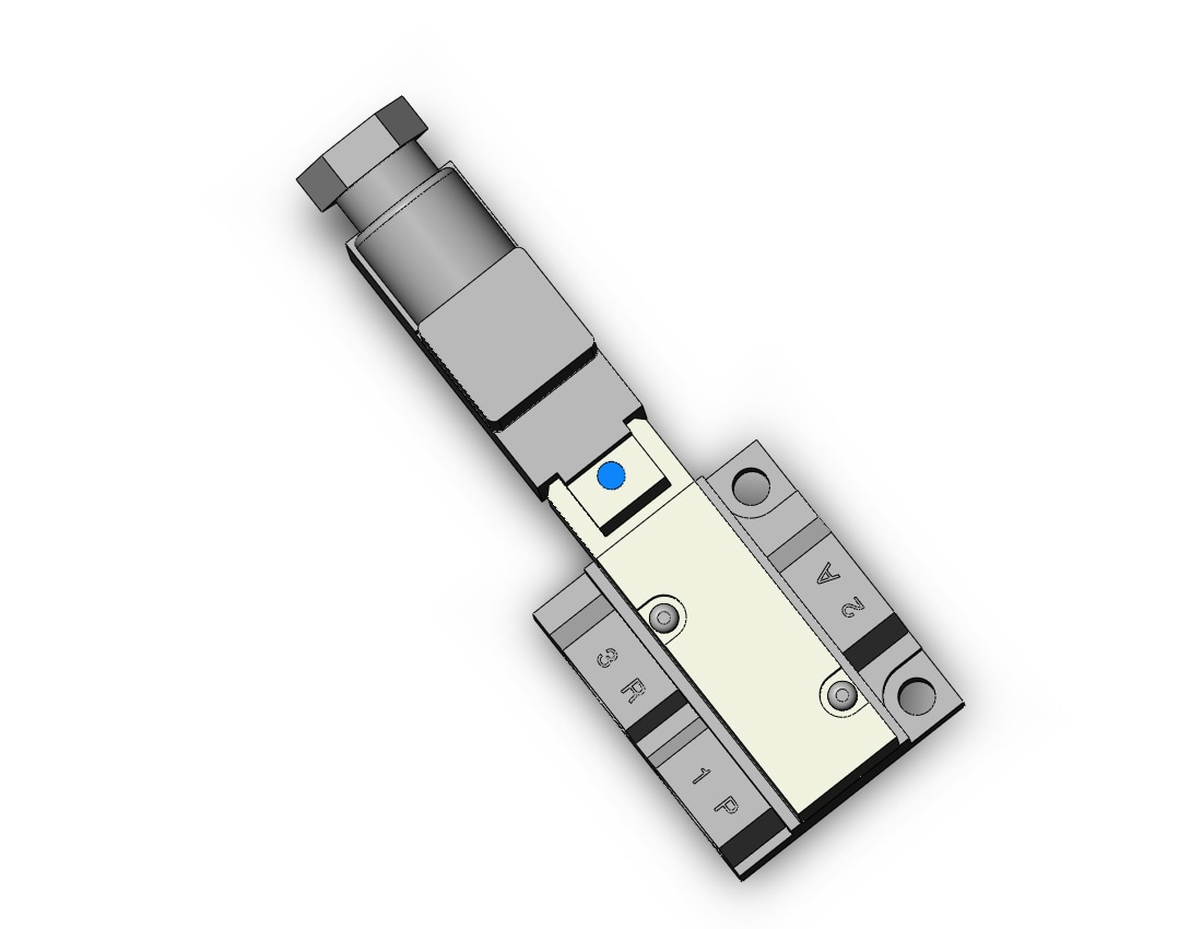 SMC VQZ215-5Y1-02T valve, base mount, din (dc), VQZ200 VALVE, SOL 3-PORT***