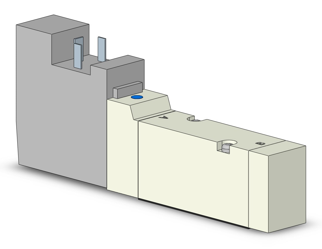 SMC VQZ2150-6YO1 valve, base mount, din (dc), VQZ2000 VALVE, SOL 4/5-PORT***