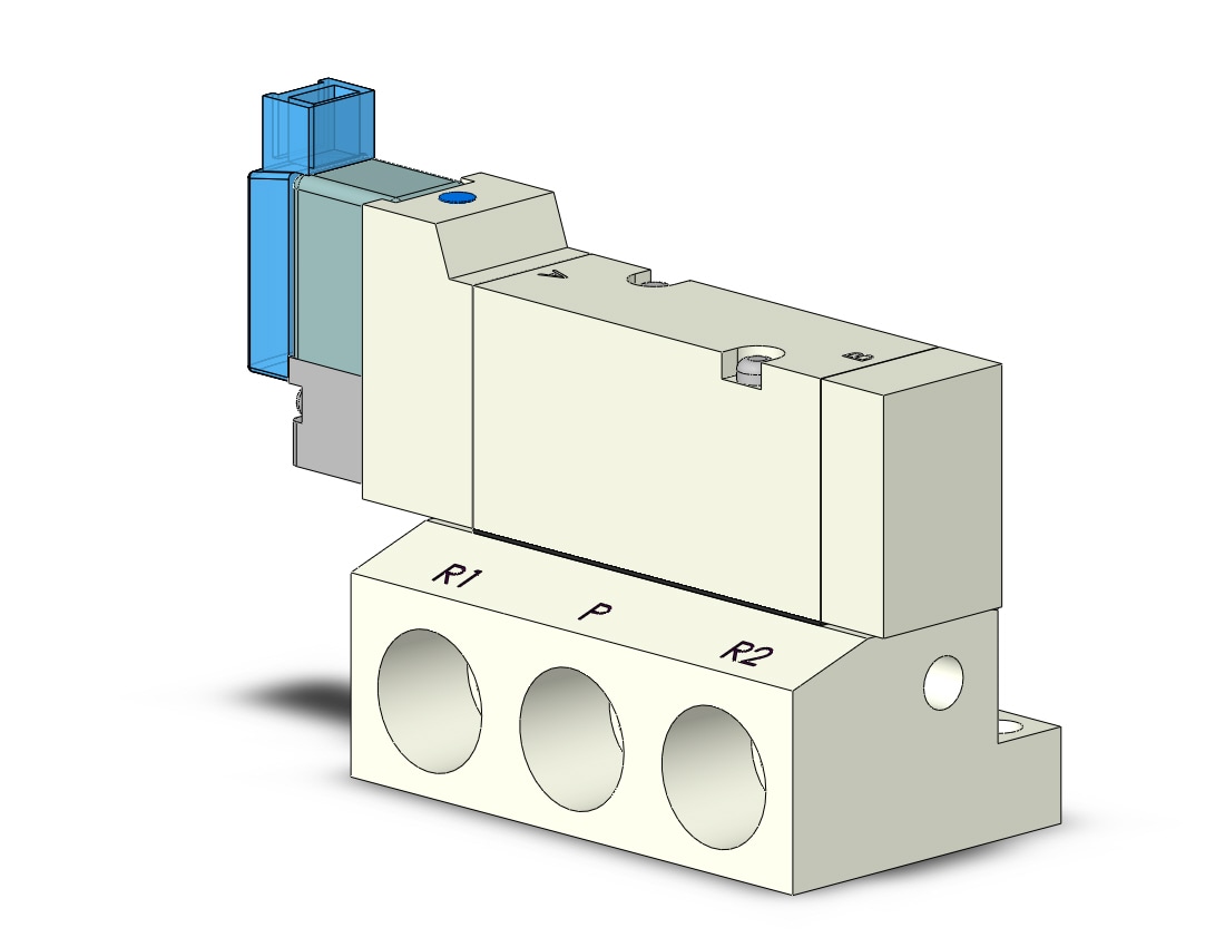 SMC VQZ2151-5MO1-02T valve, base mount (dc), VQZ2000 VALVE, SOL 4/5-PORT***