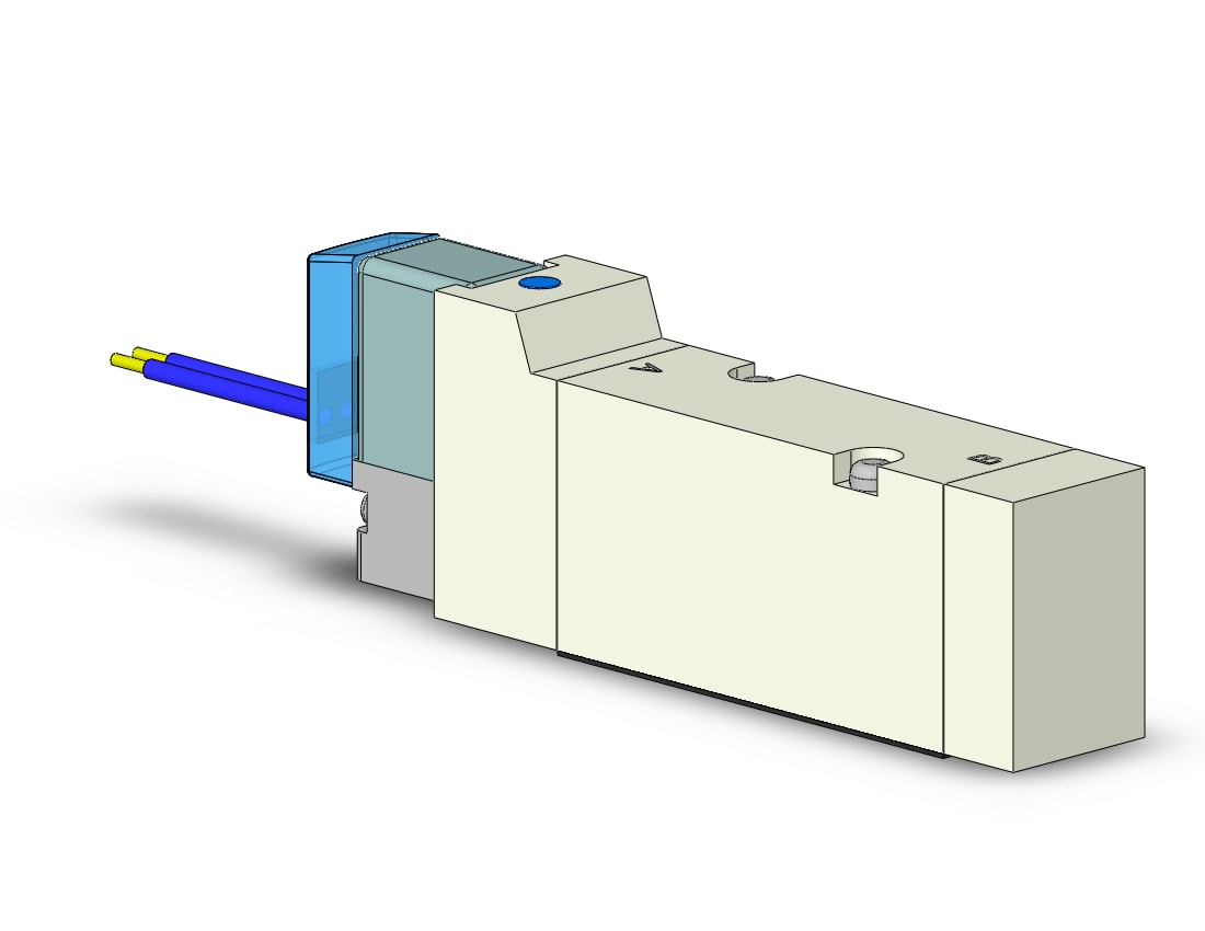 SMC VQZ2151B-6G1 valve, base mount (dc), VQZ2000 VALVE, SOL 4/5-PORT