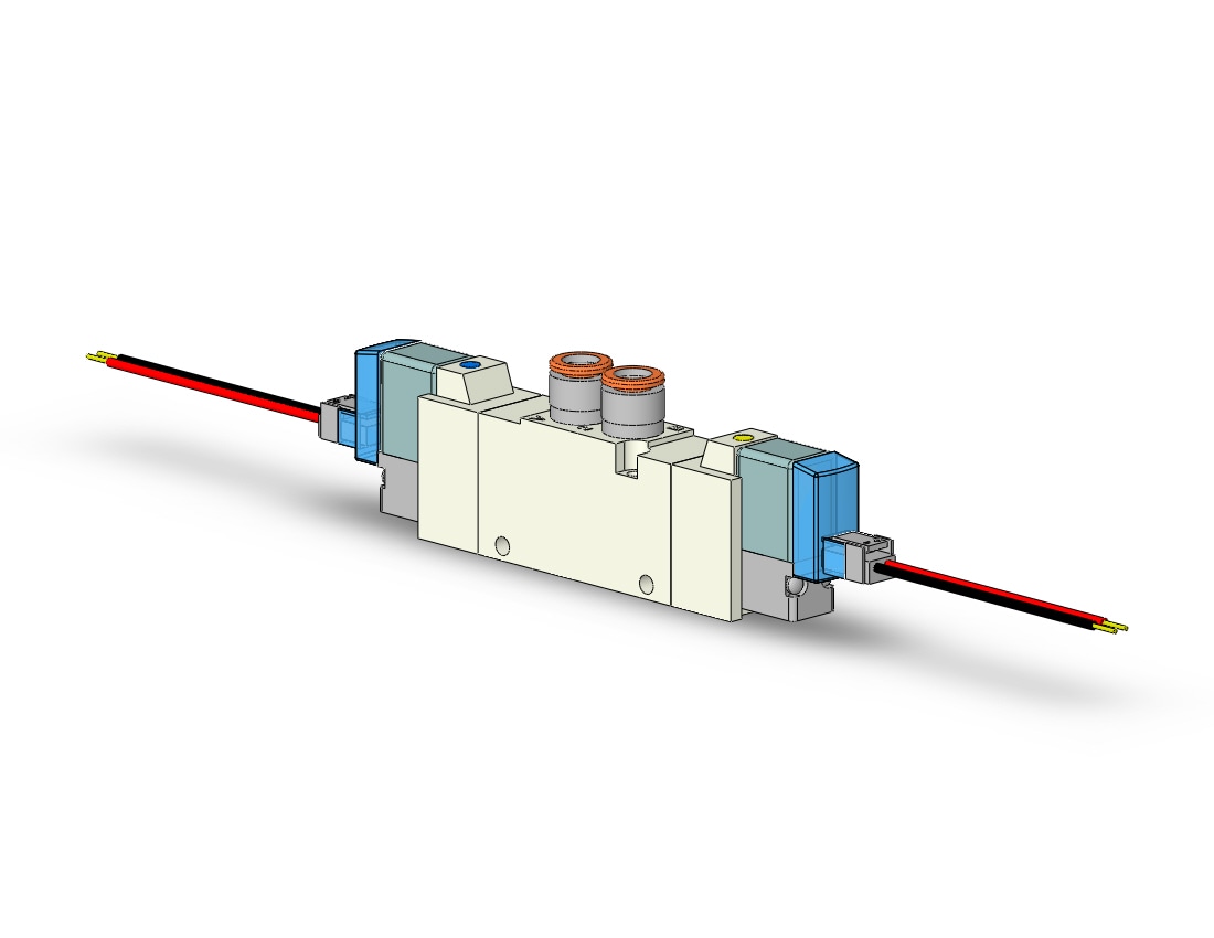 SMC VQZ2220-5L1-N7T-Q valve, body ported (dc), VQZ2000 VALVE, SOL 4/5-PORT