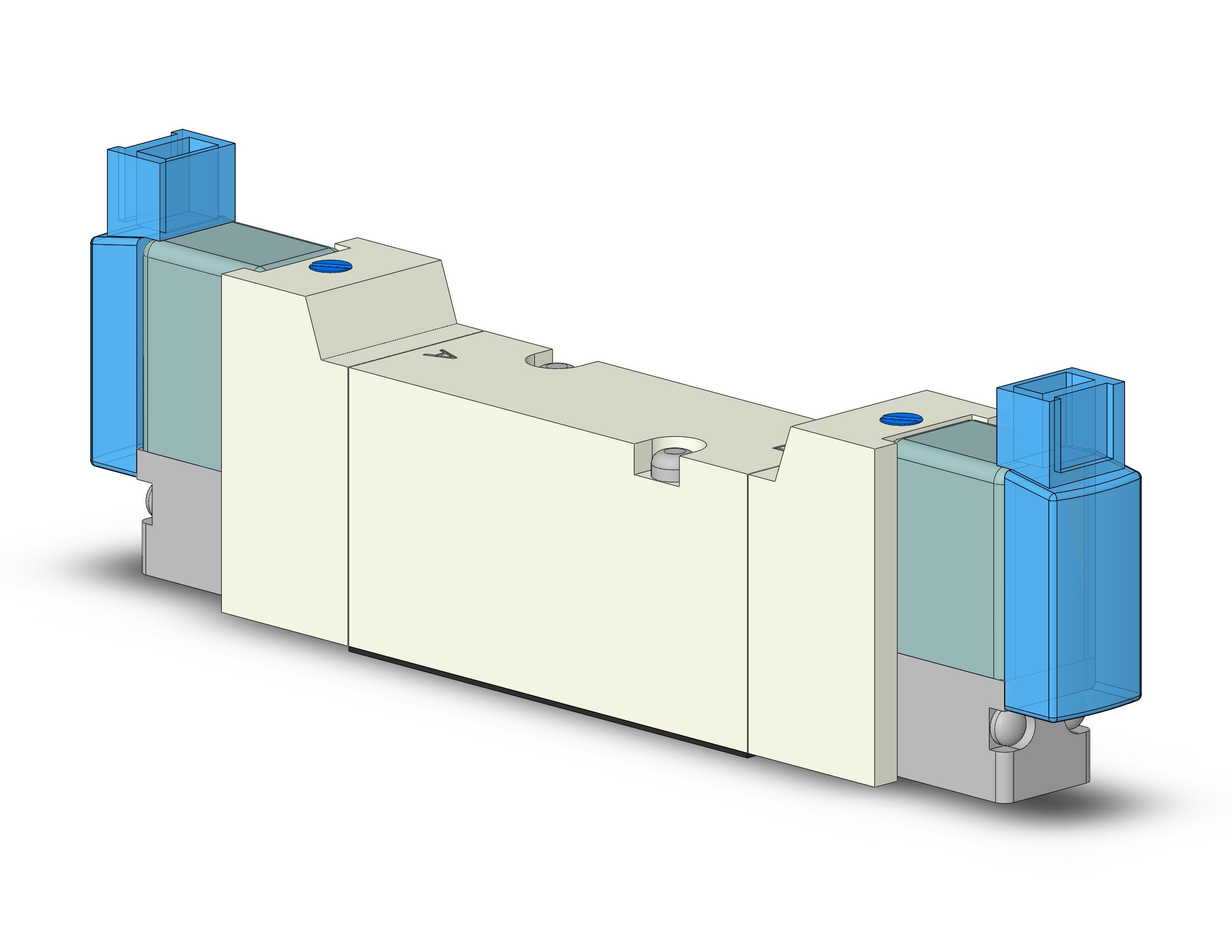 SMC VQZ2250-5MOB1 valve, base mount (dc), VQZ2000 VALVE, SOL 4/5-PORT***