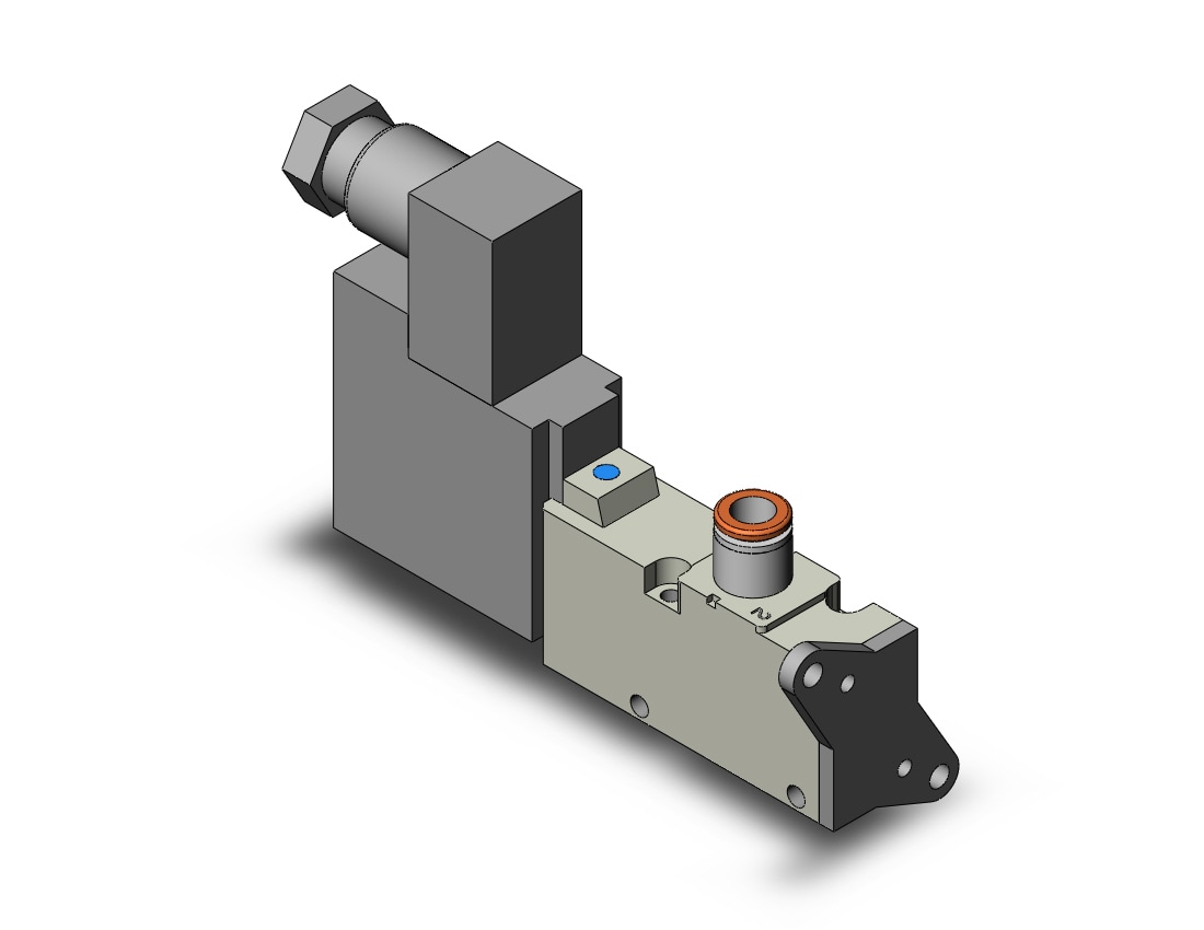 SMC VQZ232-5YZ1-C6-F valve, body ported, din (dc), VQZ200 VALVE, SOL 3-PORT***