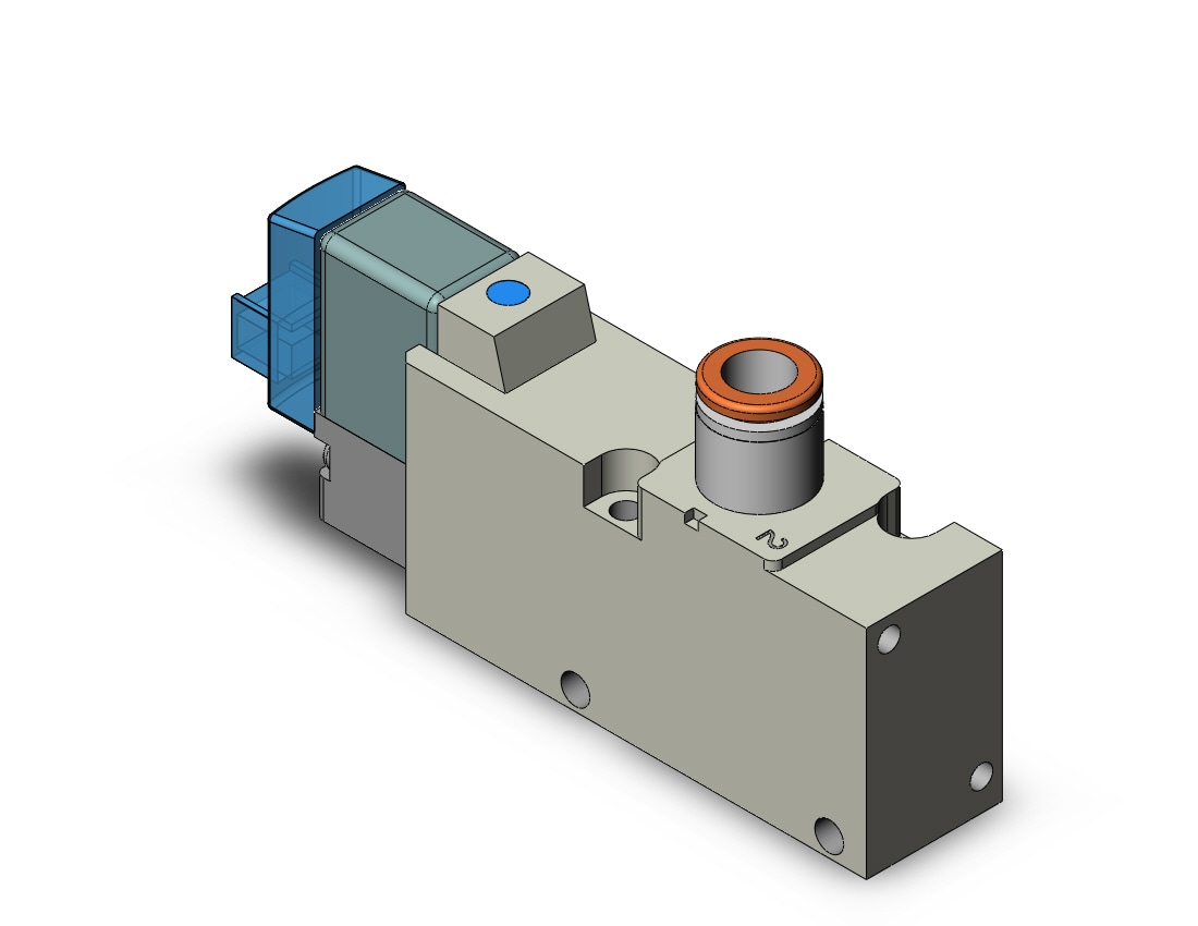 SMC VQZ232B-5LO1-C6 valve, VQZ200 VALVE, SOL 3-PORT