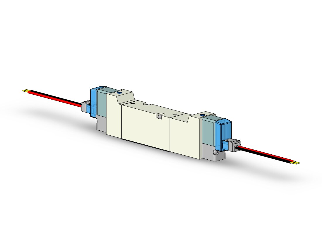 SMC VQZ2351-5LB1 valve, base mount (dc), VQZ2000 VALVE, SOL 4/5-PORT