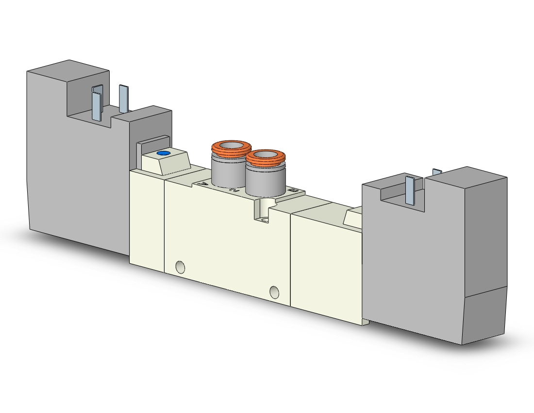 SMC VQZ2420B-5YO1-C6F-Q valve, body ported, din (dc), VQZ200