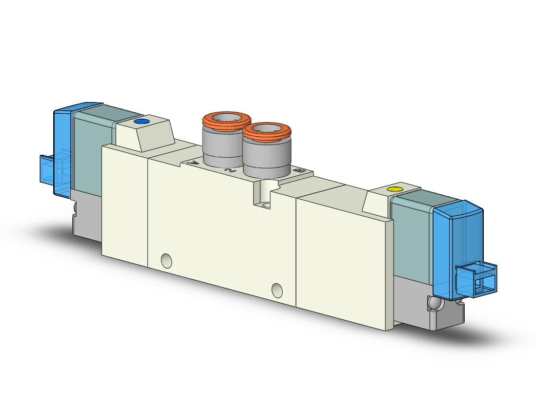 SMC VQZ2421-5LO1-N7T valve, body ported (dc), VQZ2000 VALVE, SOL 4/5-PORT