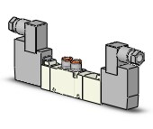 SMC VQZ2521-5Y1-N7T valve, body ported, din (dc), VQZ2000 VALVE, SOL 4/5-PORT