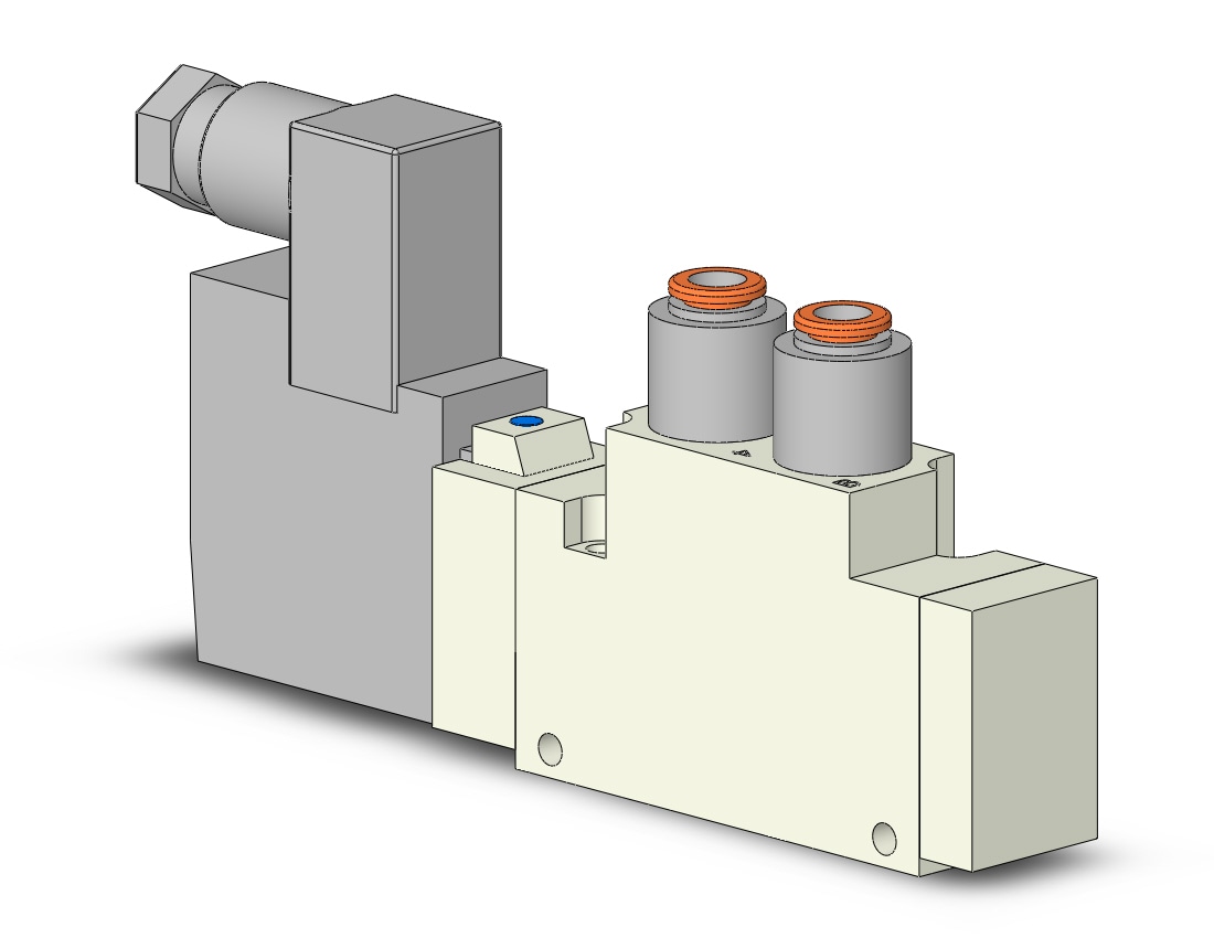 SMC VQZ3120-1YZ1-C6 valve, body ported,din (ac), VQZ3000 VALVE, SOL 4/5-PORT***