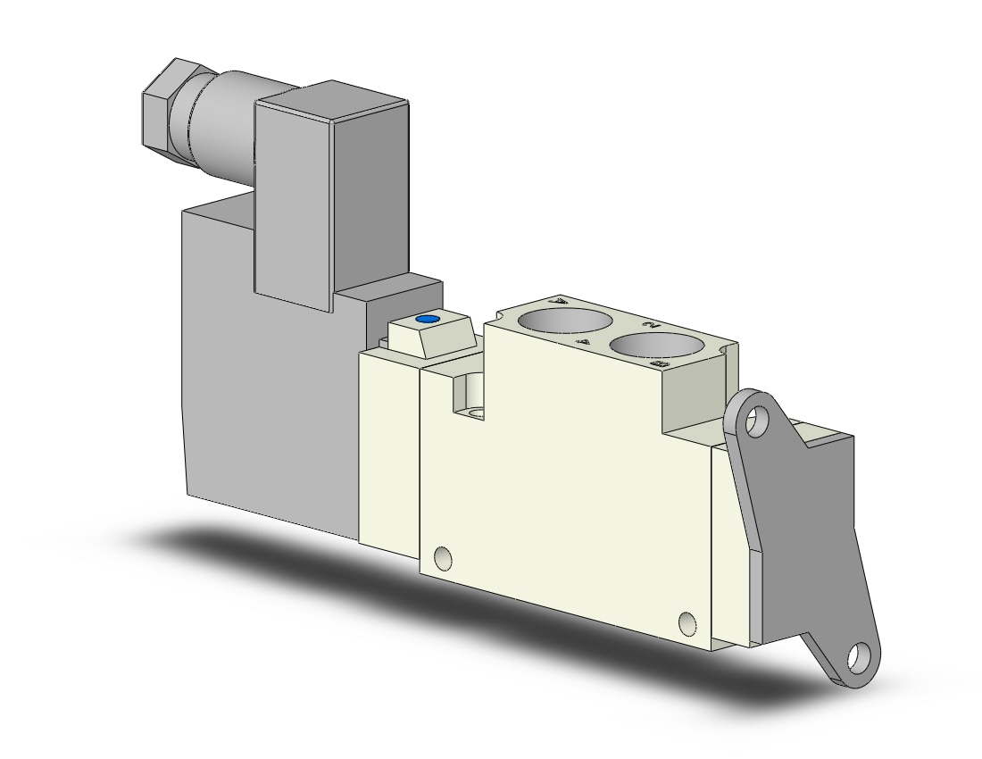 SMC VQZ3120-5YZ1-02-F valve, body ported, din (dc), VQZ3000 VALVE, SOL 4/5-PORT