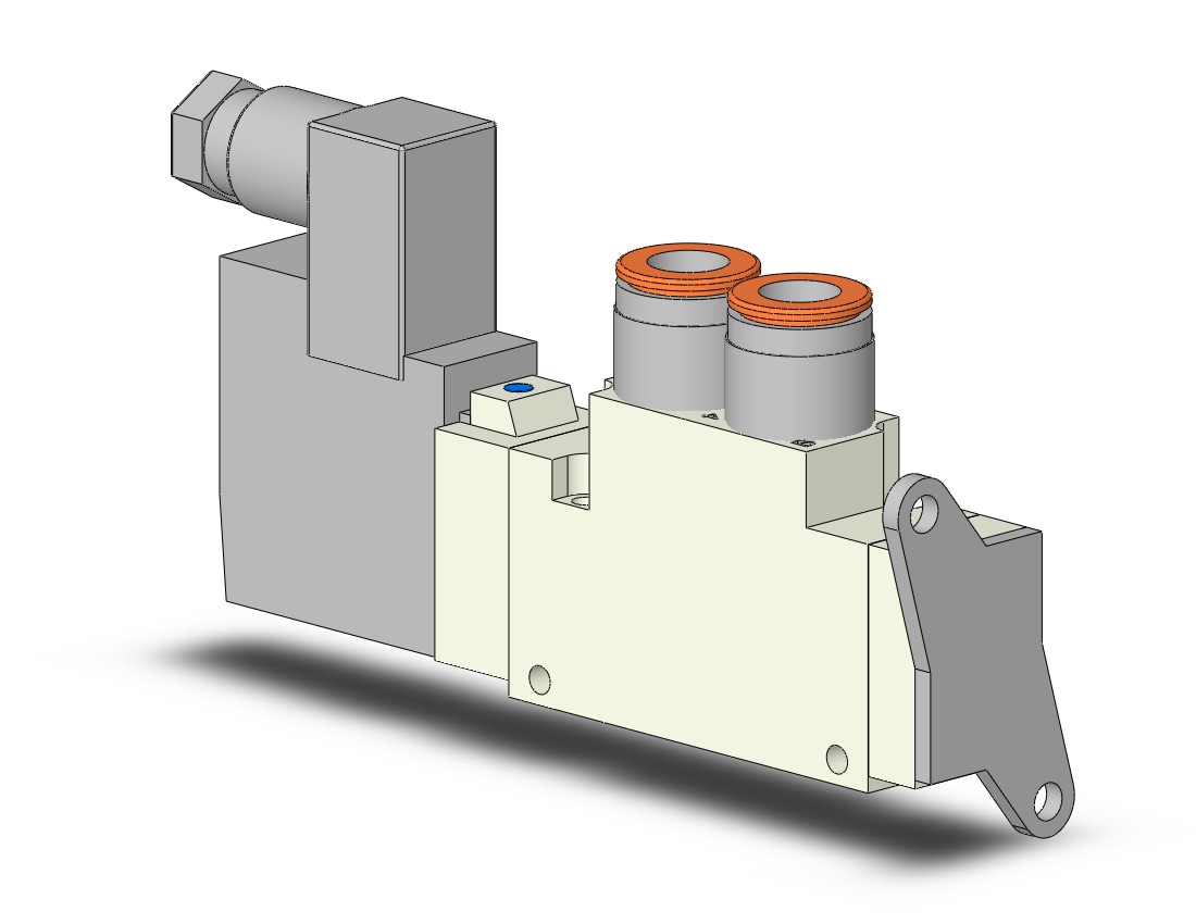 SMC VQZ3120-5YZ1-N11T-F-Q valve, body ported, din (dc), VQZ3000 VALVE, SOL 4/5-PORT