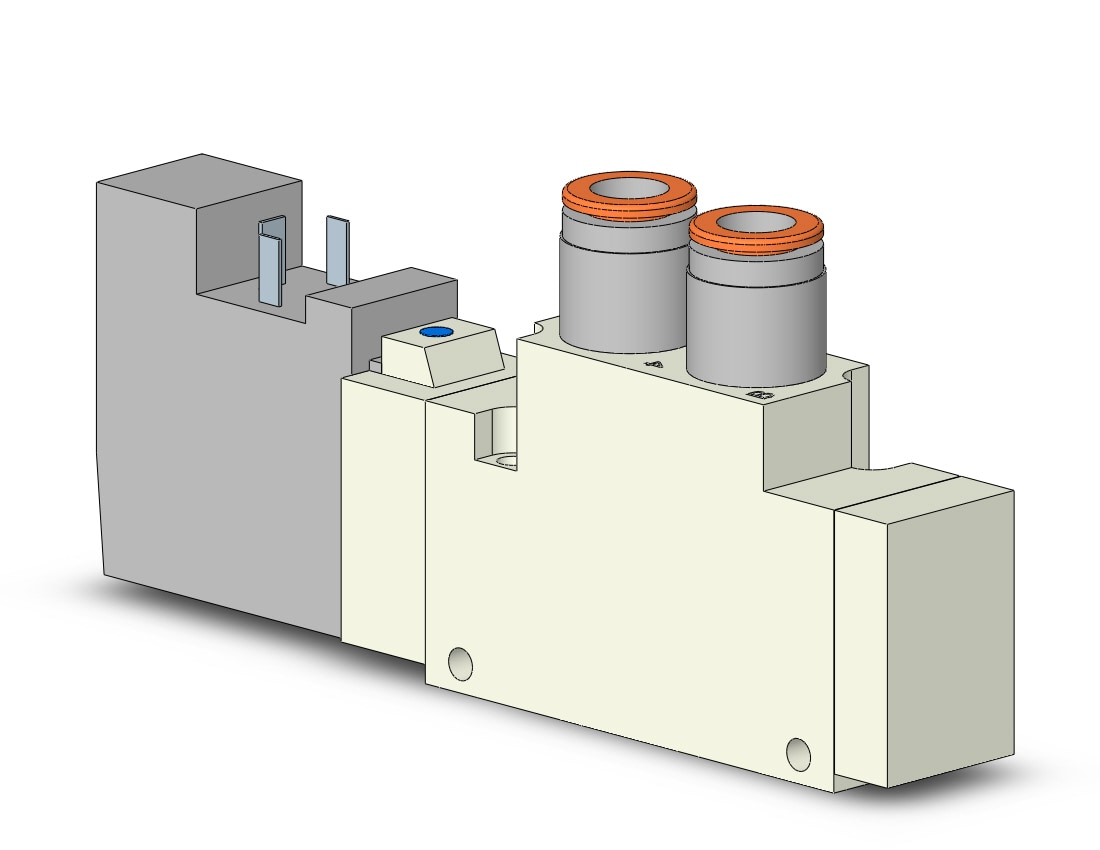 SMC VQZ3120B-5YO1-C8F-Q alve, body ported, din (dc), VQZ3000 VALVE, SOL 4/5-PORT***