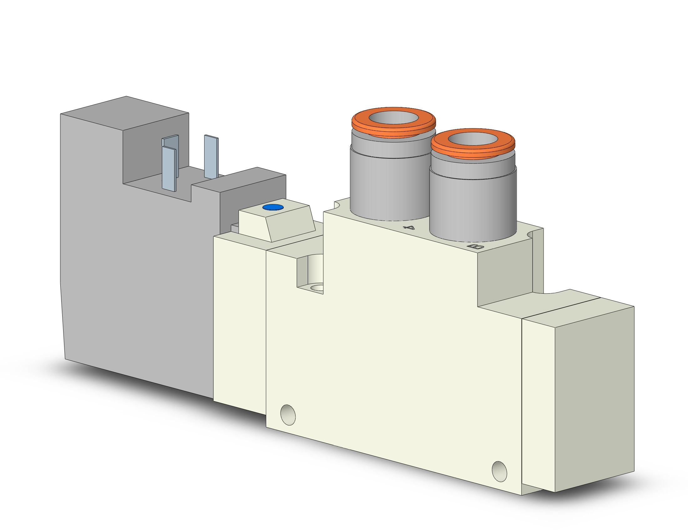 SMC VQZ3120BR-5YO1-C8-Q 3000 series 5 port valve, 4/5 PORT S