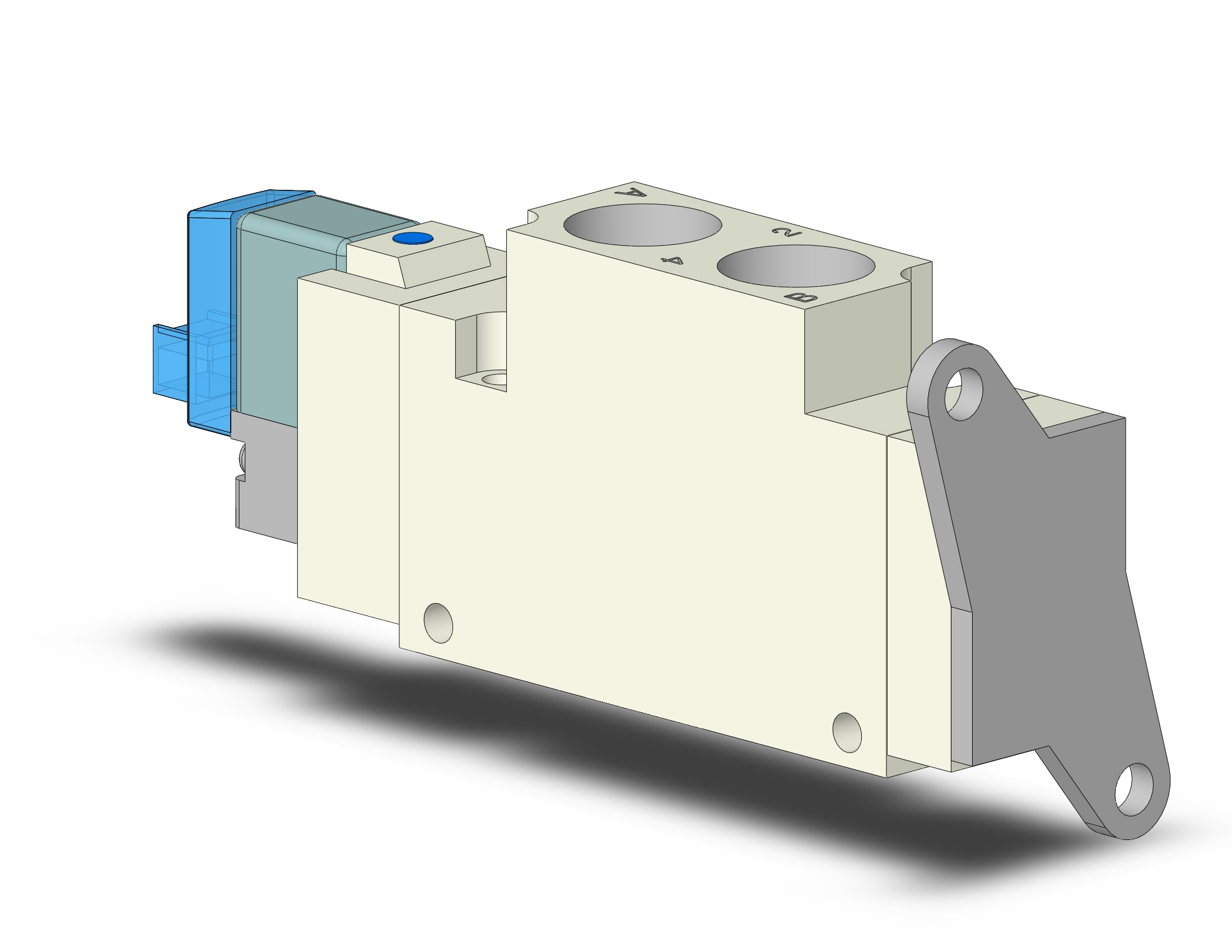 SMC VQZ3120KR-5LO1-02T-F-Q valve, body ported (dc), VQZ3000 VALVE, SOL 4/5-PORT