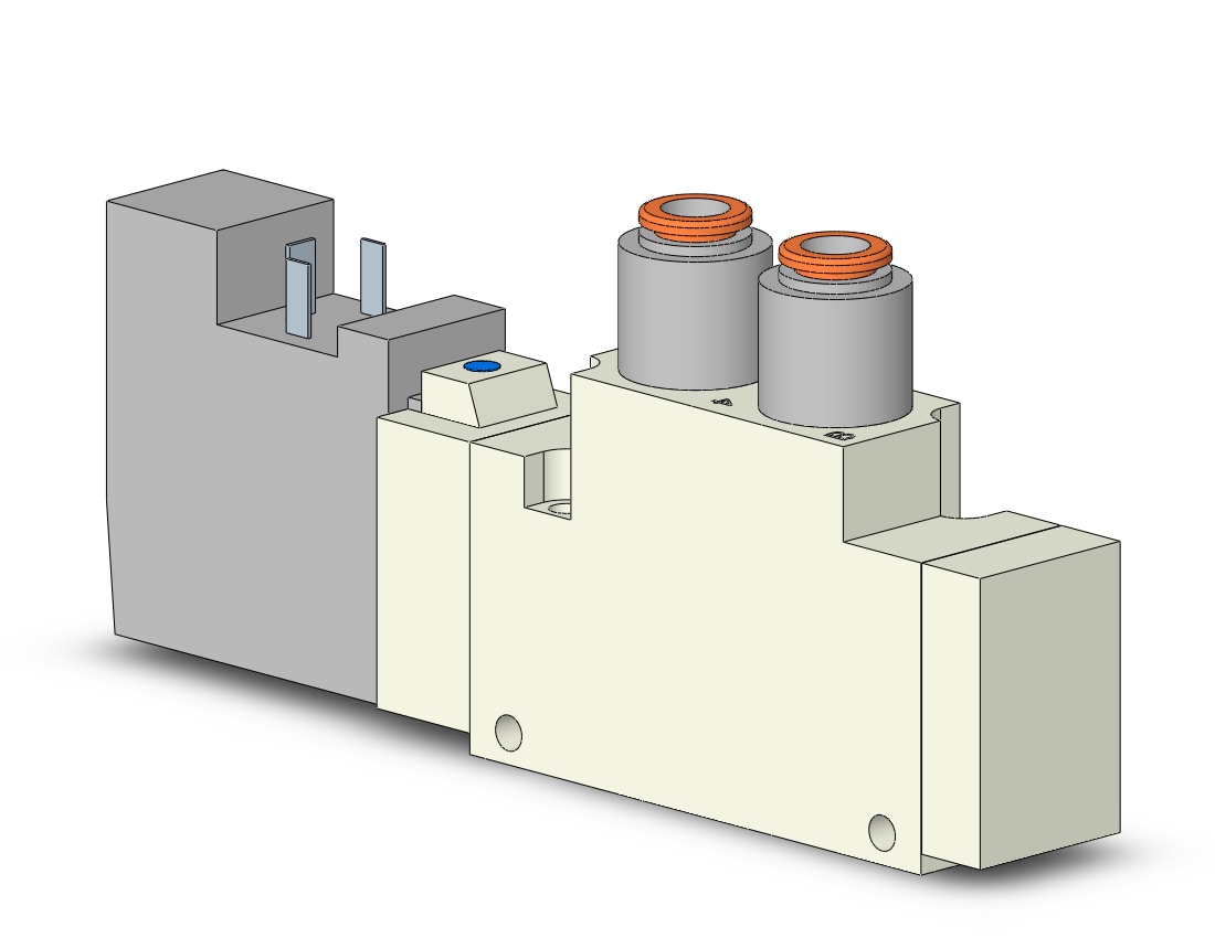 SMC VQZ3121-5YOW1-N7T valve, body ported, ip65 (dc), VQZ3000 VALVE, SOL 4/5-PORT***