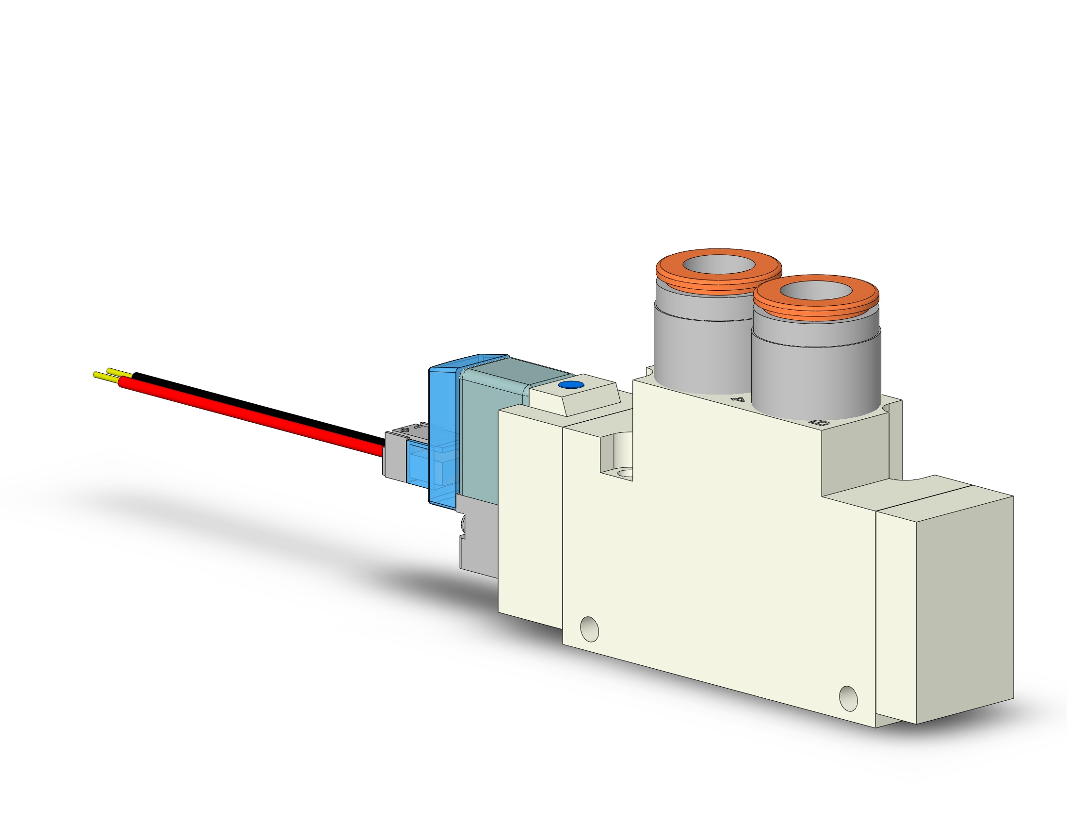 SMC VQZ3121-6L1-N11T valve, body ported (dc), VQZ3000 VALVE, SOL 4/5-PORT