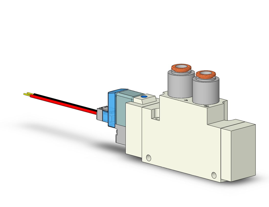 SMC VQZ3121-6L1-N7 valve, body ported (dc), VQZ3000 VALVE, SOL 4/5-PORT