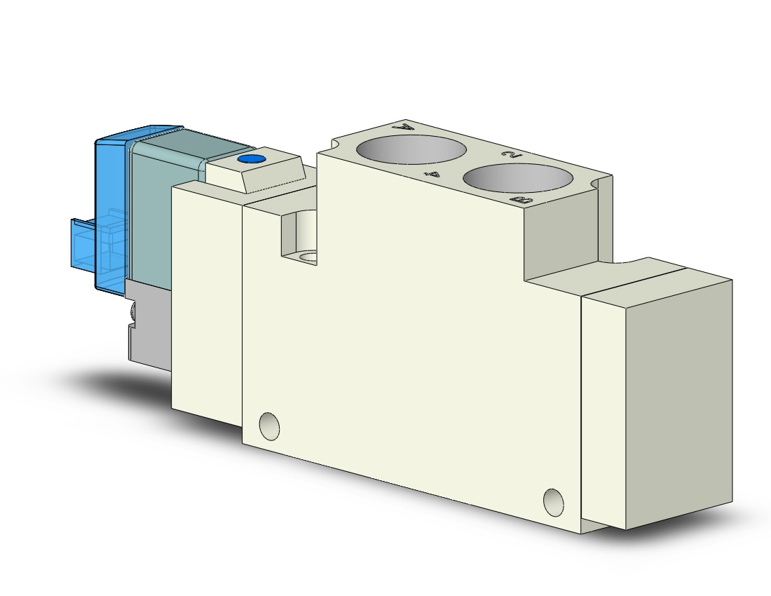 SMC VQZ3121-6LO1-02T valve, body ported (dc), VQZ3000 VALVE, SOL 4/5-PORT***