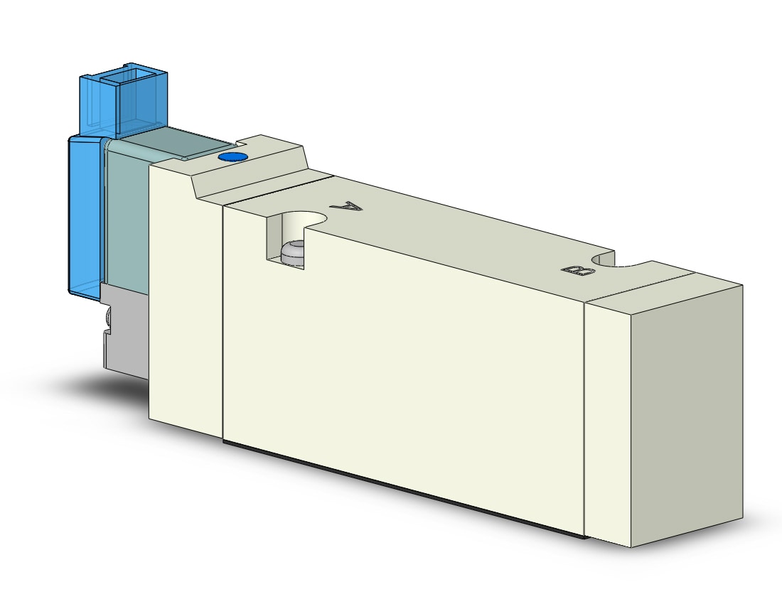 SMC VQZ3150-5MO1 valve, base mount (dc), VQZ3000 VALVE, SOL 4/5-PORT***