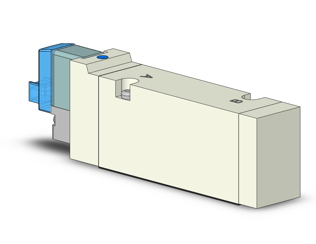 SMC VQZ3150KR-5LO1 valve, base mount (dc), VQZ3000 VALVE, SOL 4/5-PORT