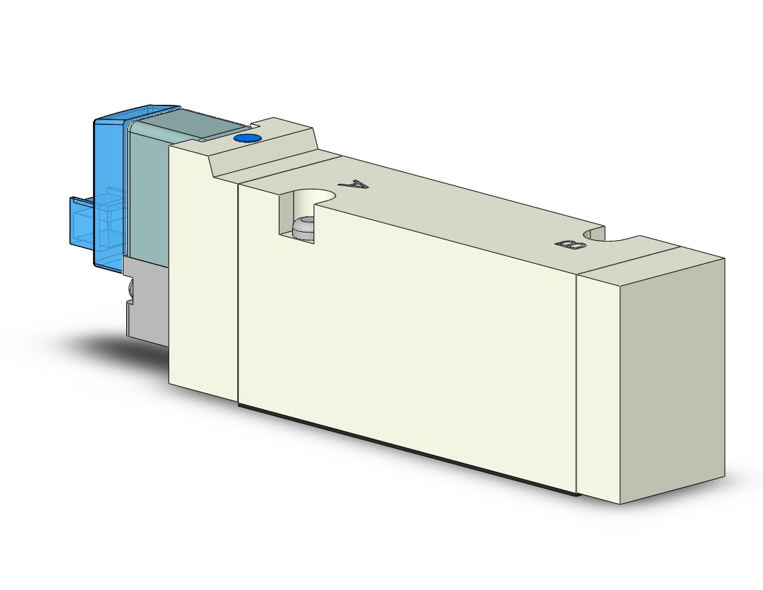 SMC VQZ3151B-5LO1 valve, base mount (dc), VQZ3000 VALVE, SOL 4/5-PORT***