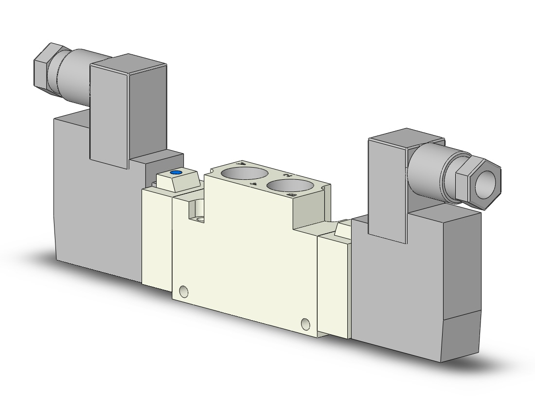 SMC VQZ3220-1Y1-02 valve, body ported, din (ac), VQZ3000 VALVE, SOL 4/5-PORT