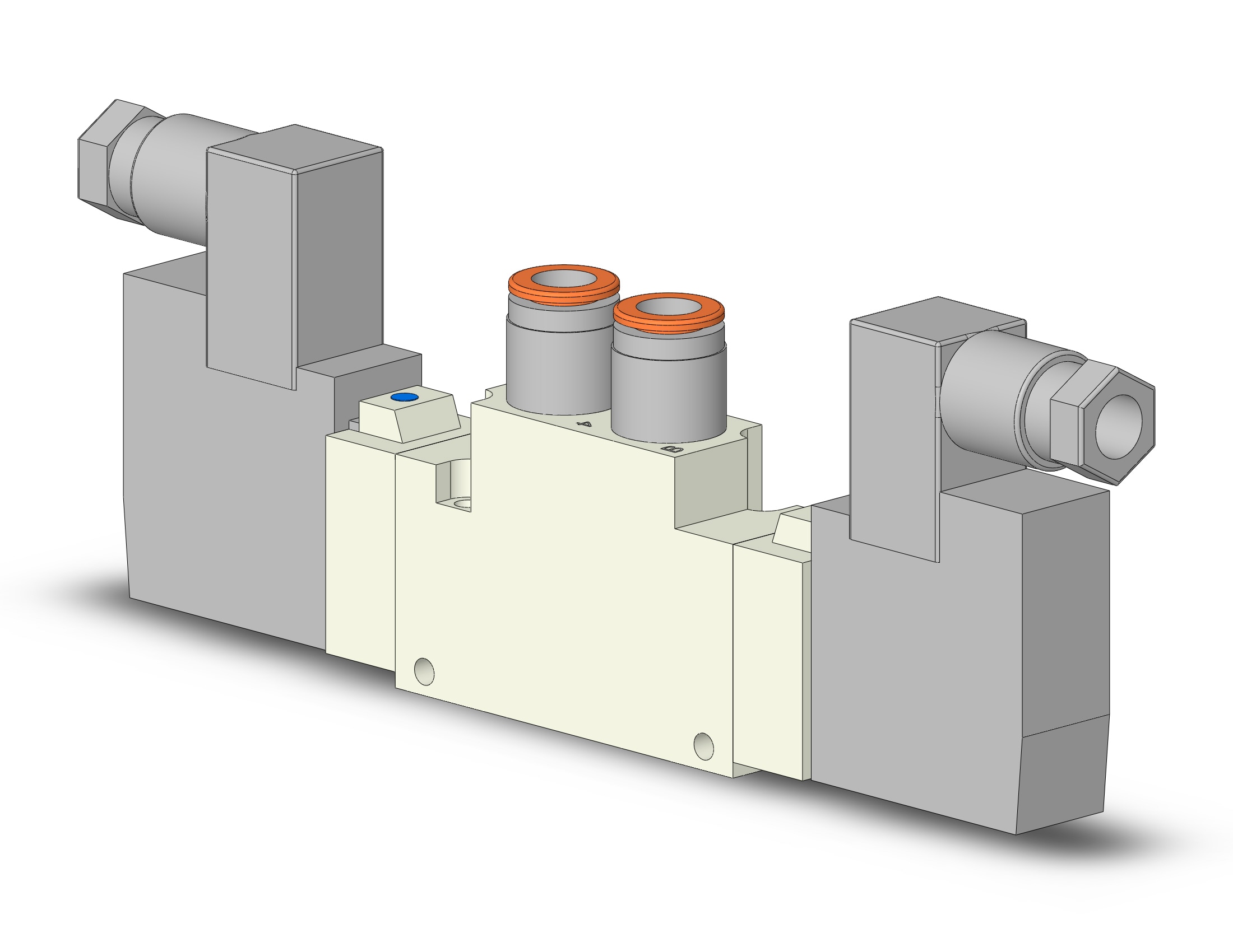 SMC VQZ3220-5Y1-C8F-Q valve, body ported, din (dc), VQZ3000 VALVE, SOL 4/5-PORT