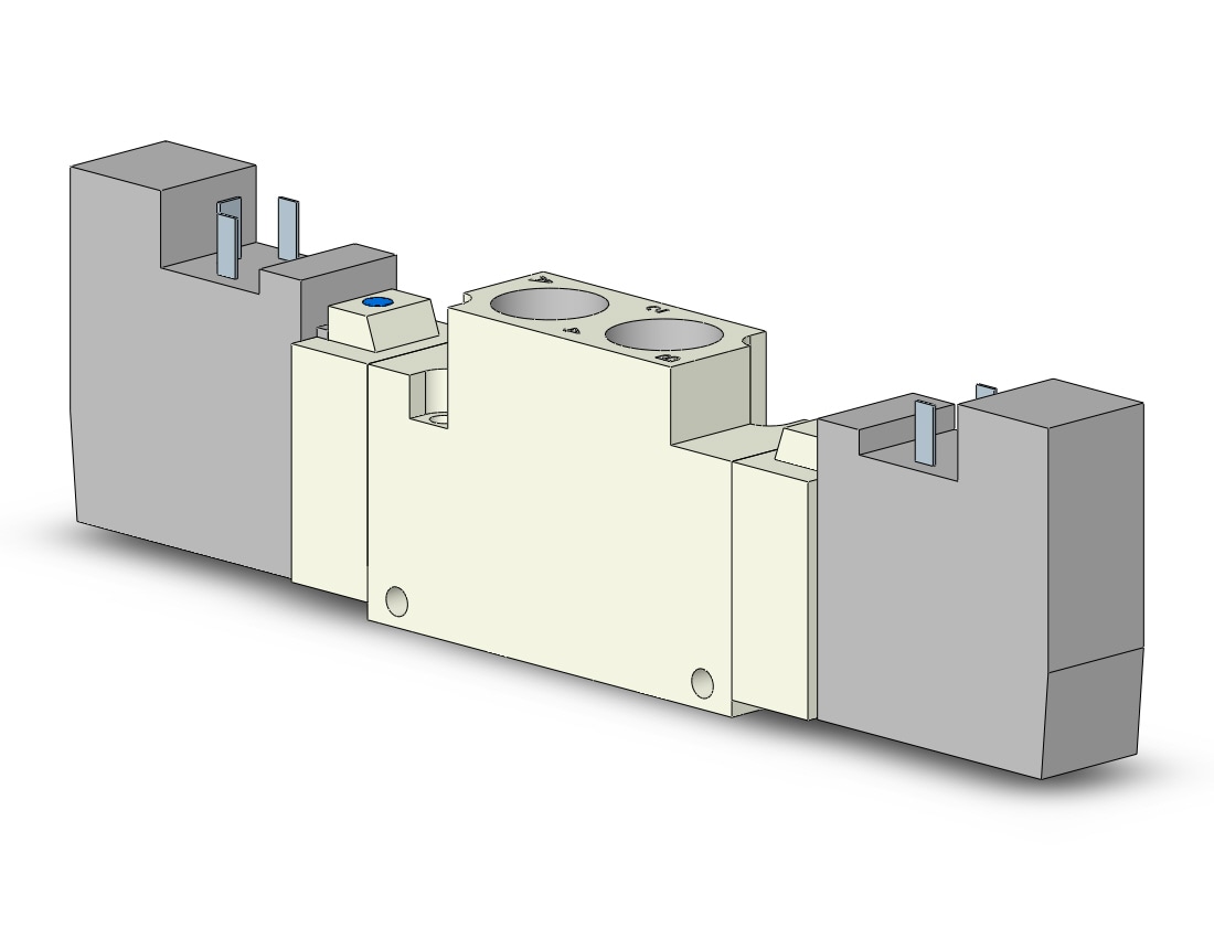 SMC VQZ3221R-5YO1-02F-Q valve, body ported, din (dc), VQZ3000 VALVE, SOL 4/5-PORT