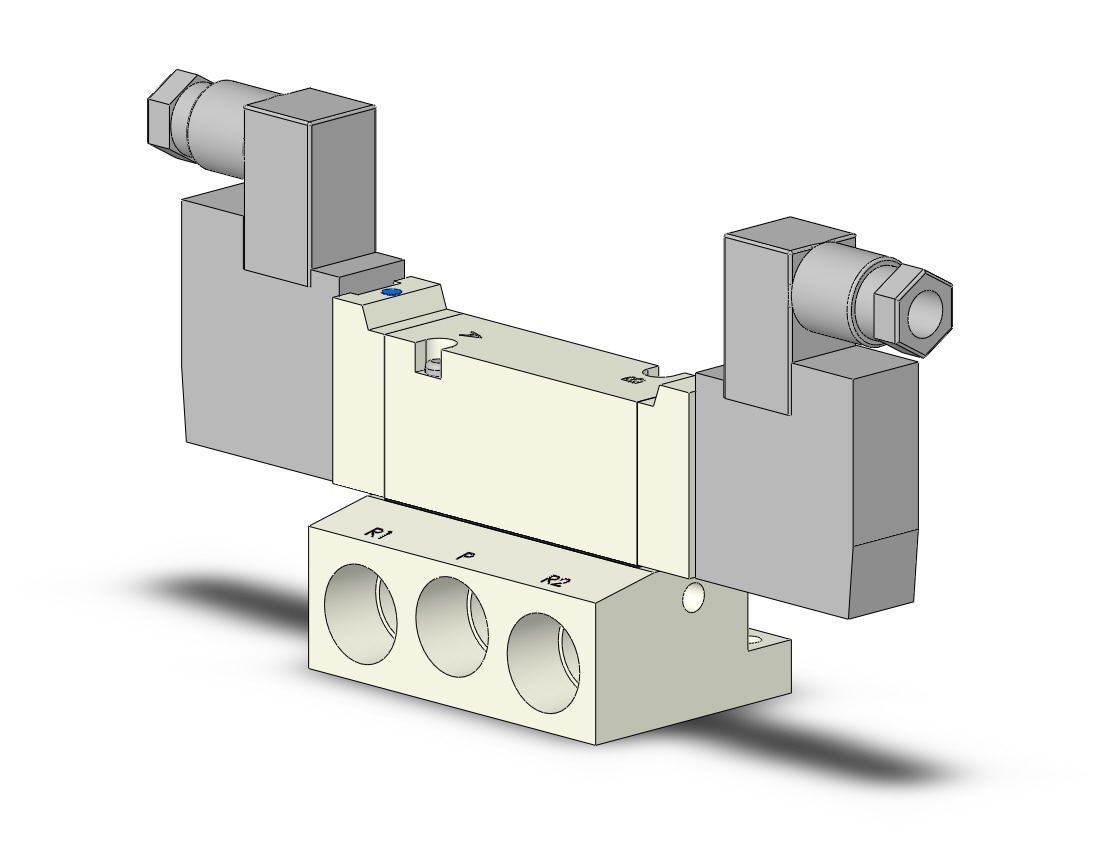 SMC VQZ3250-5YZ1-03-Q vqz3000 base mnt 3/8, VQZ3000 VALVE, SOL 4/5-PORT