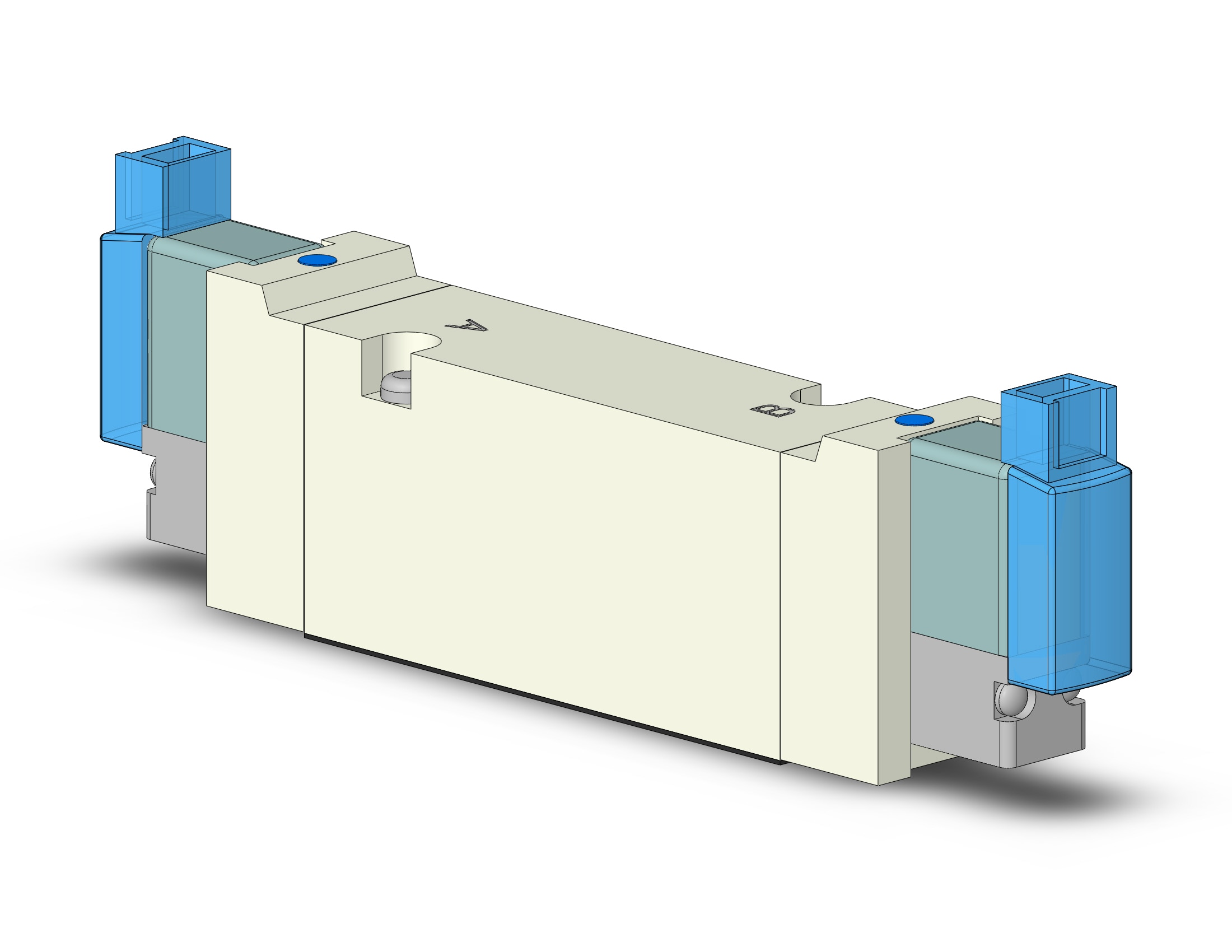 SMC VQZ3251-5MO1 valve, base mount (dc), VQZ3000 VALVE, SOL 4/5-PORT***