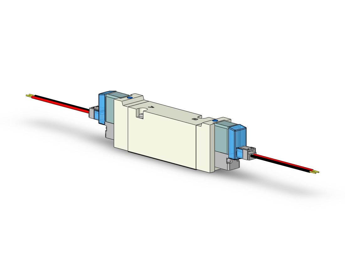 SMC VQZ3251-6L1 valve, base mount (dc), VQZ3000 VALVE, SOL 4/5-PORT