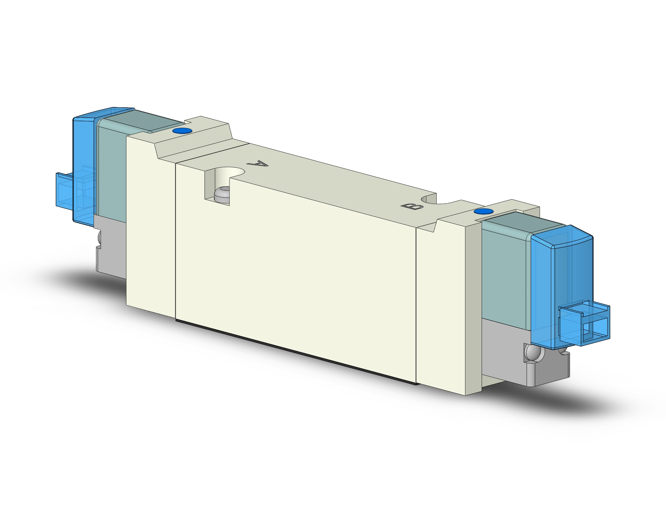 SMC VQZ3251R-5LO1 valve, base mount (dc), VQZ3000 VALVE, SOL 4/5-PORT***