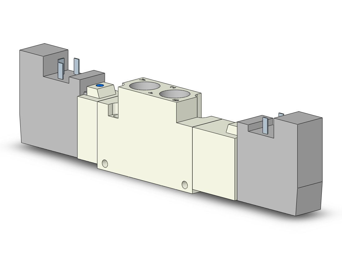 SMC VQZ3321-3YOW1-02F-Q vqz3000 body port (1/4 pt), VQZ3000 VALVE, SOL 4/5-PORT